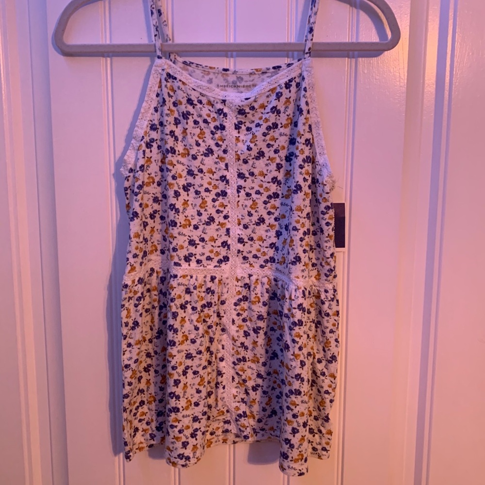 American Eagle floral crop top
